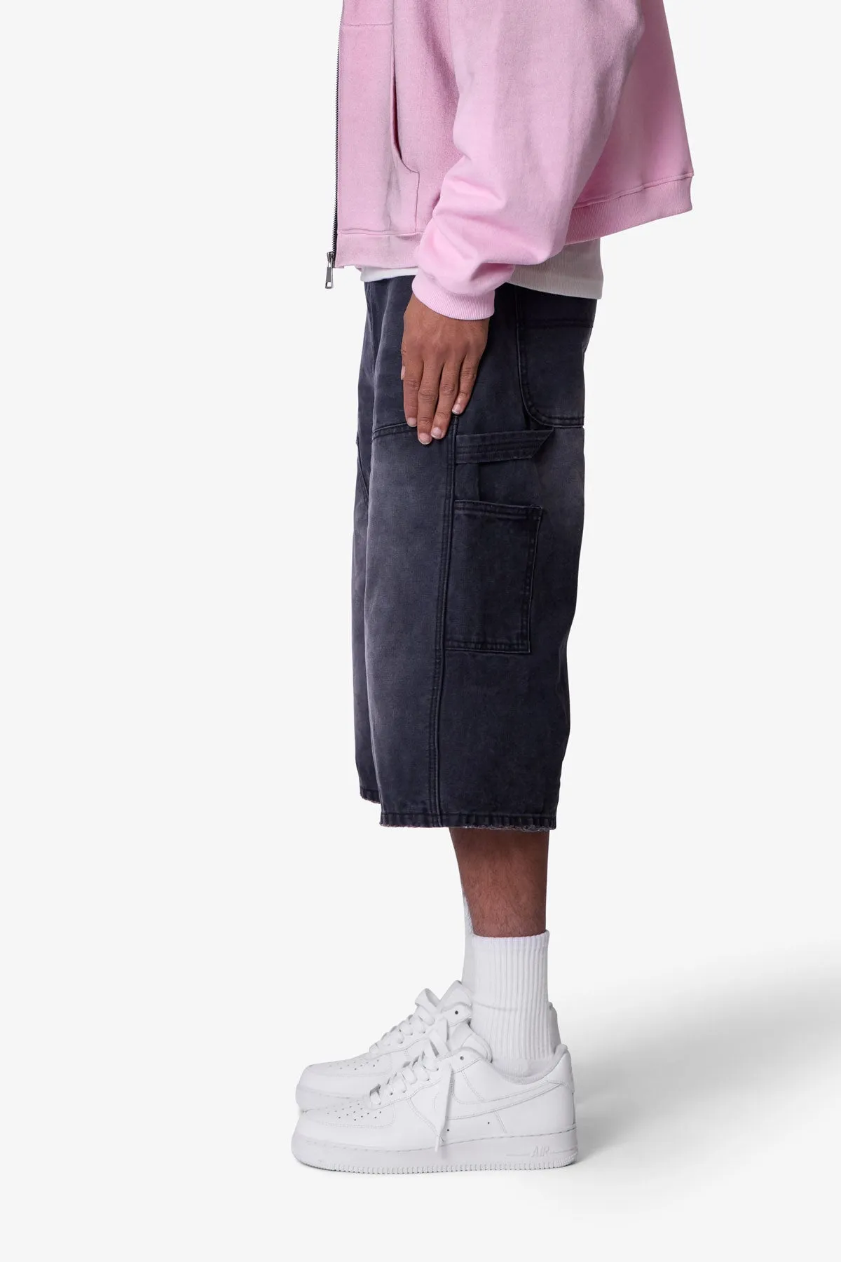 Ultra Baggy Carpenter Shorts - Washed Black sold by MNML product image thumbnail 4