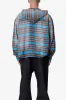Faded Hooded Flannel Shirt - Washed Blue sold by MNML