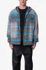 Faded Hooded Flannel Shirt - Washed Blue sold by MNML