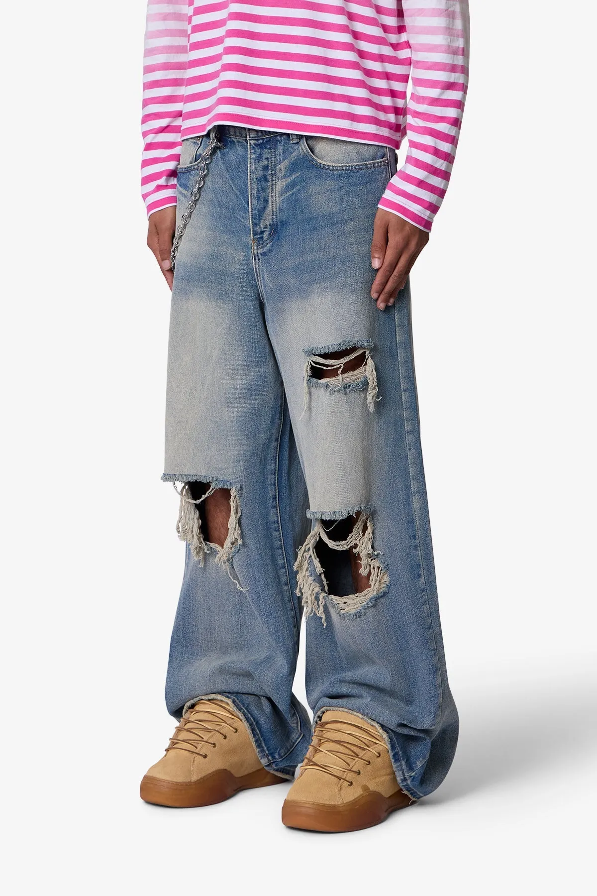 Blowout Rave Denim - Vintage Blue sold by MNML product image thumbnail 3