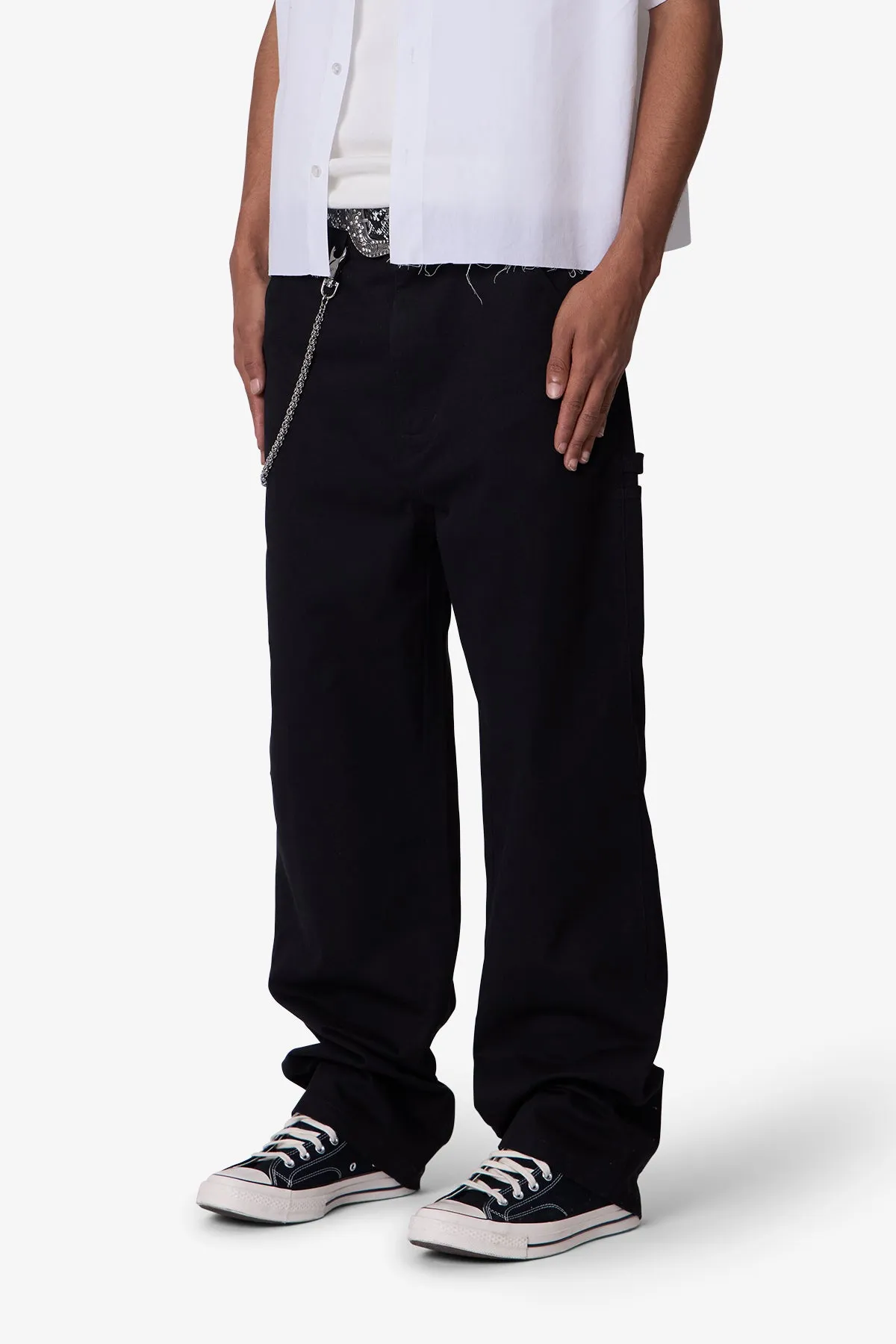 Ultra Baggy Chino Pants - Black sold by MNML product image thumbnail 3