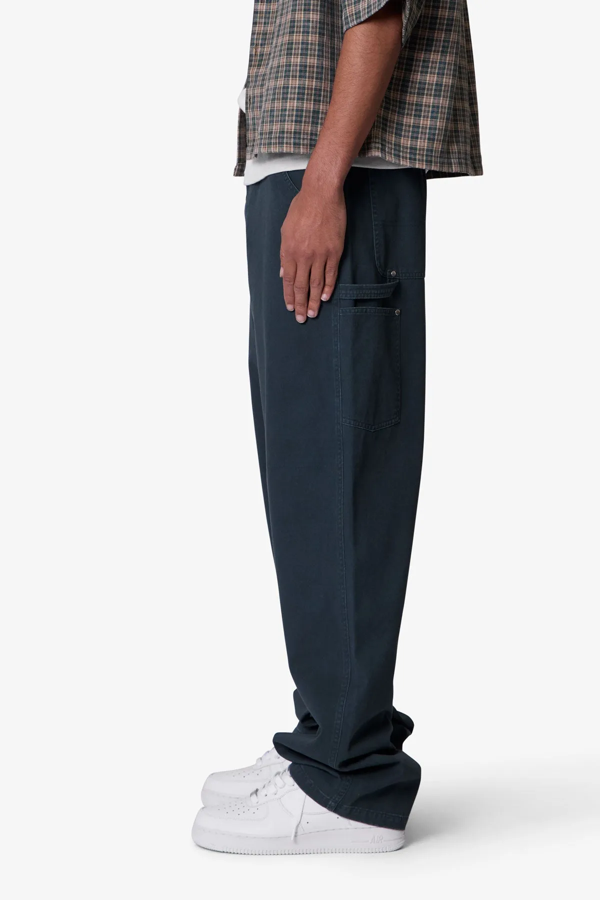 Ultra Baggy Chino Pants - Green sold by MNML product image thumbnail 4