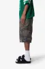 Baggy Distressed Cargo Shorts - Washed Camo sold by MNML