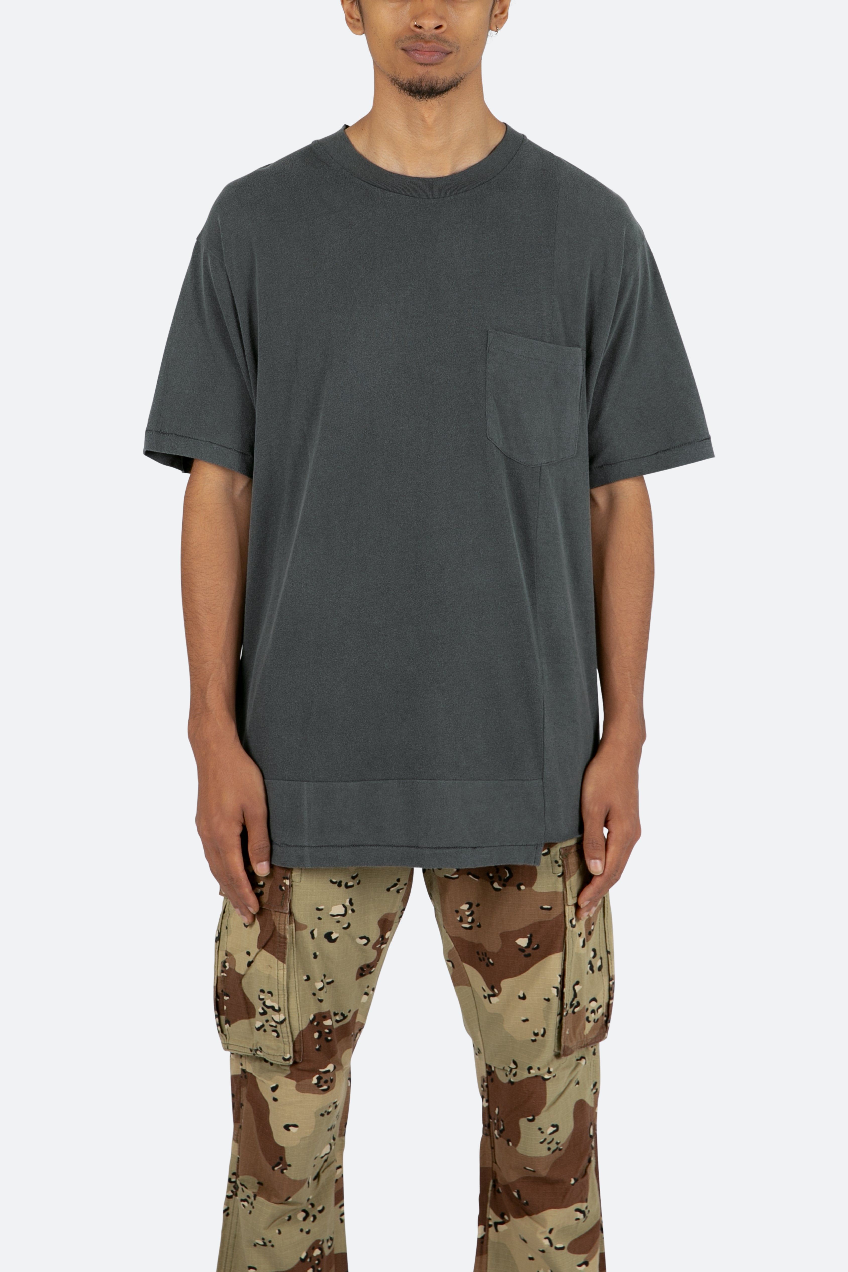 Split Panel Tee - Vintage Black sold by MNML