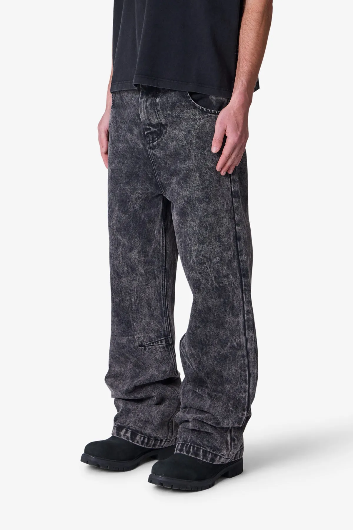 Baggy Moto Denim - Vintage Black sold by MNML product image thumbnail 3