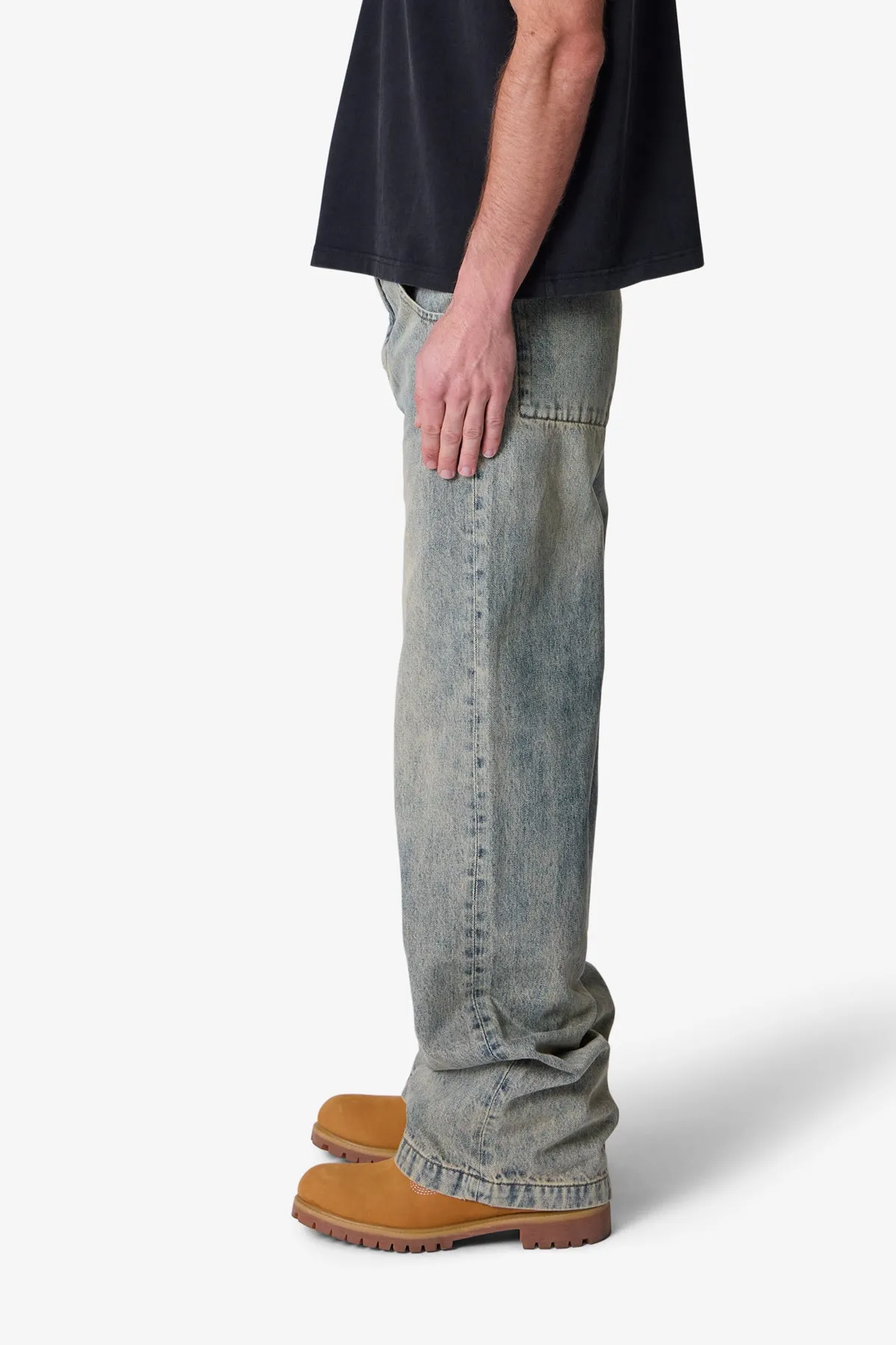 Baggy Moto Denim - Vintage Blue sold by MNML product image thumbnail 4
