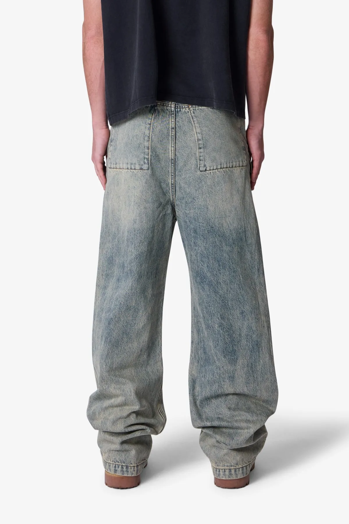 Baggy Moto Denim - Vintage Blue sold by MNML product image thumbnail 5