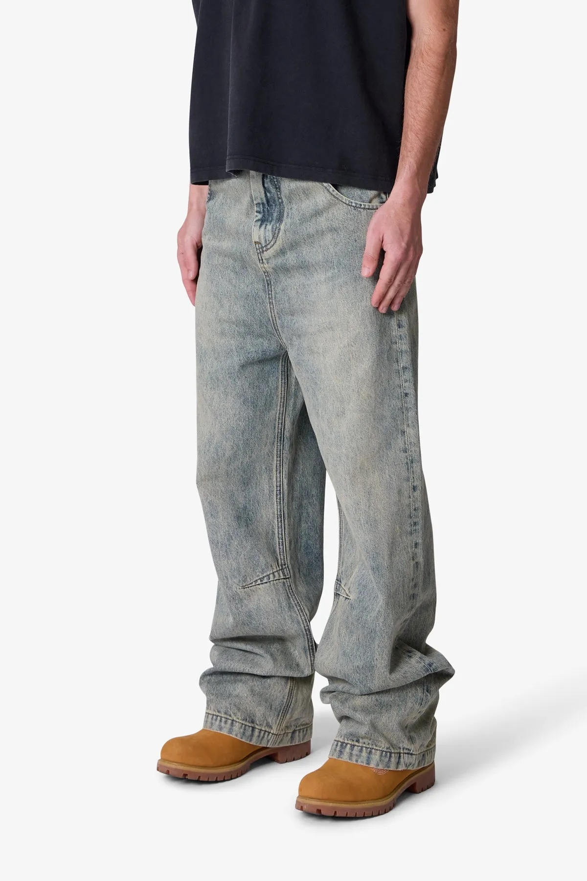 Baggy Moto Denim - Vintage Blue sold by MNML product image thumbnail 3