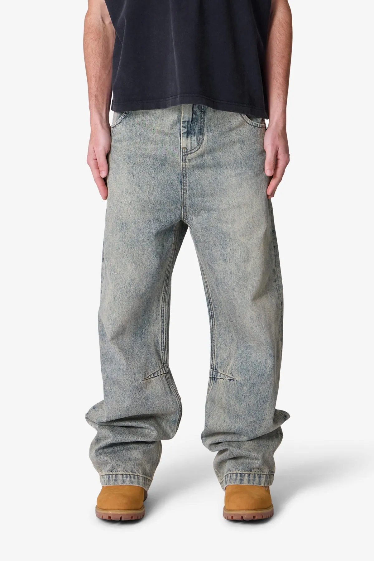 Baggy Moto Denim - Vintage Blue sold by MNML