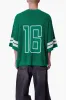 Open Knit Varsity Jersey Shirt - Kelly Green sold by MNML
