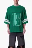 Open Knit Varsity Jersey Shirt - Kelly Green sold by MNML