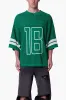 Open Knit Varsity Jersey Shirt - Kelly Green sold by MNML