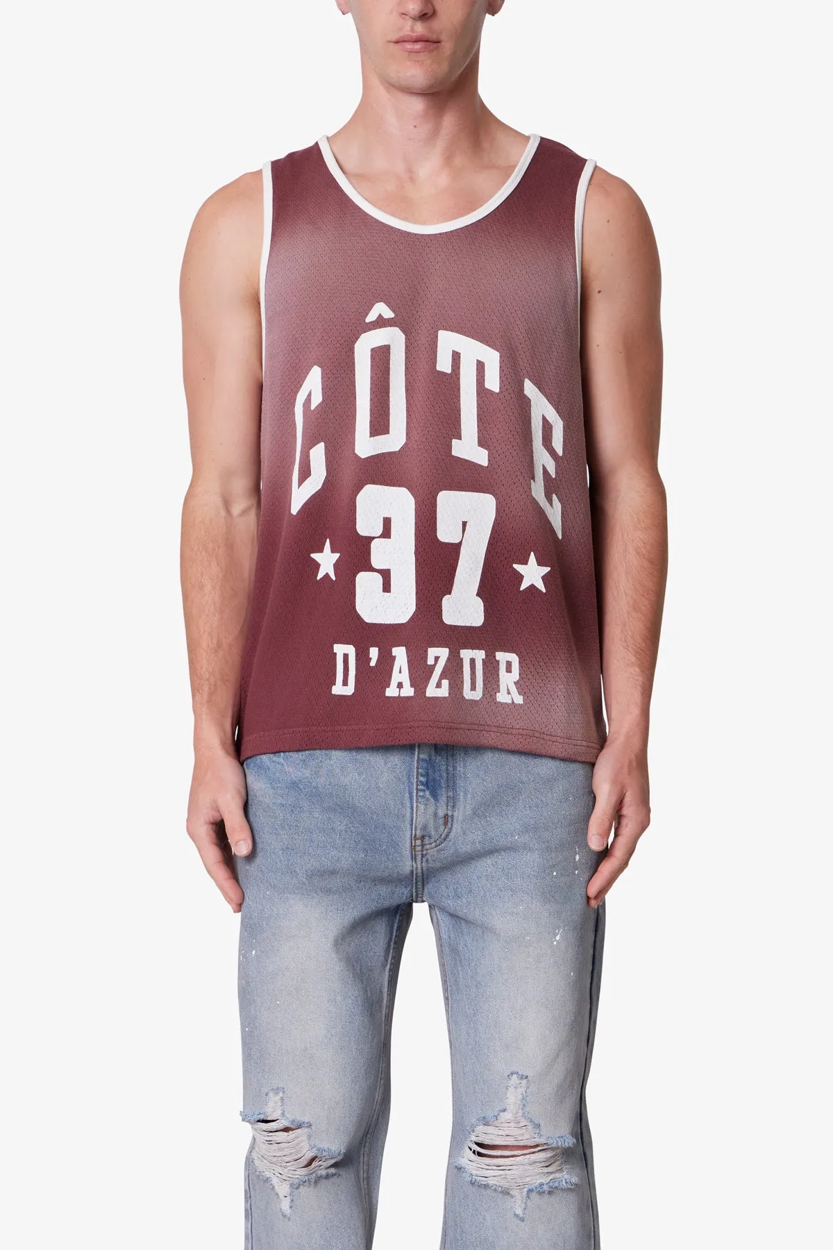 Jersey Pennie Tank - Burgundy sold by MNML product image thumbnail 2