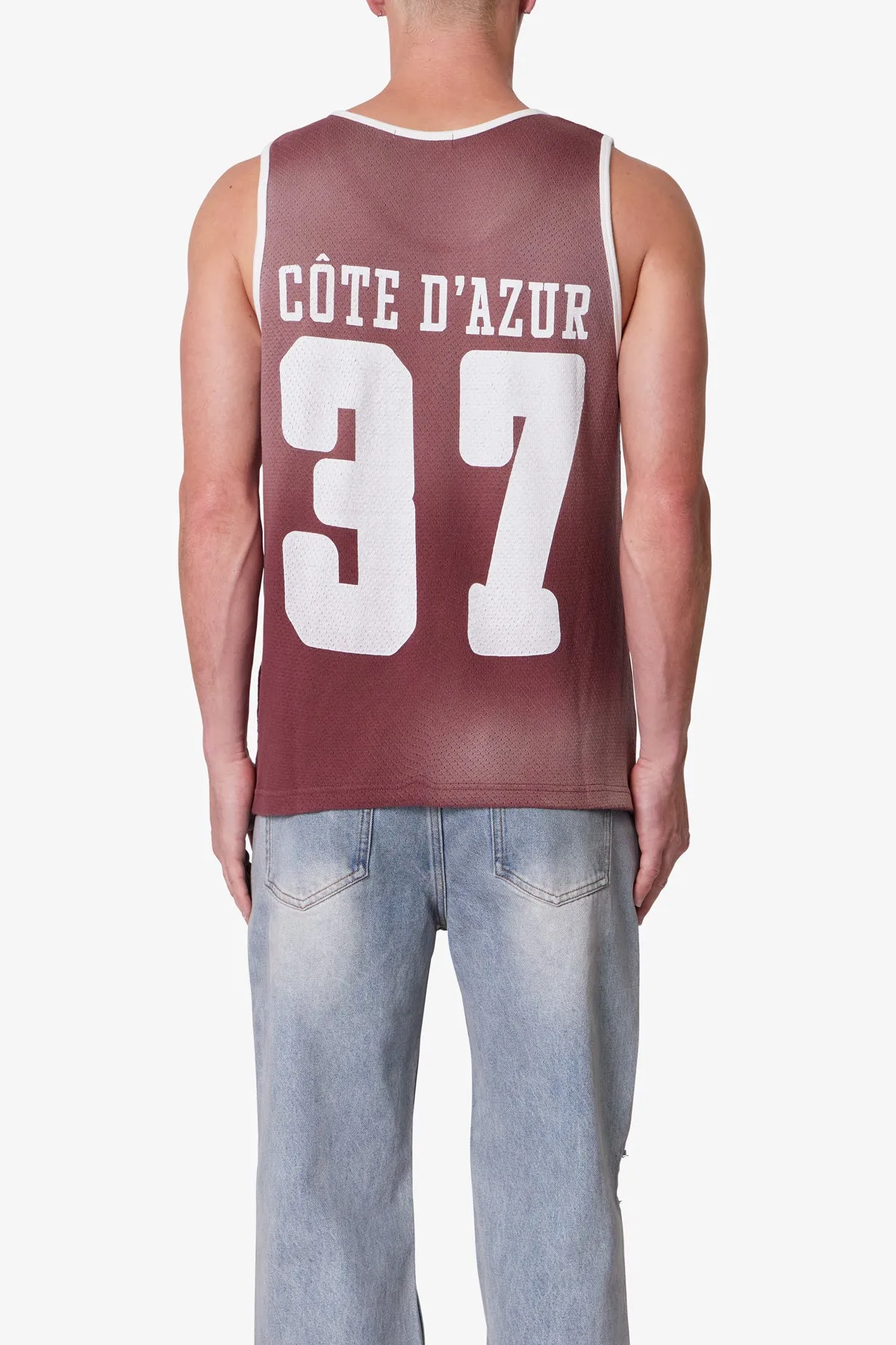 Jersey Pennie Tank - Burgundy sold by MNML product image thumbnail 5