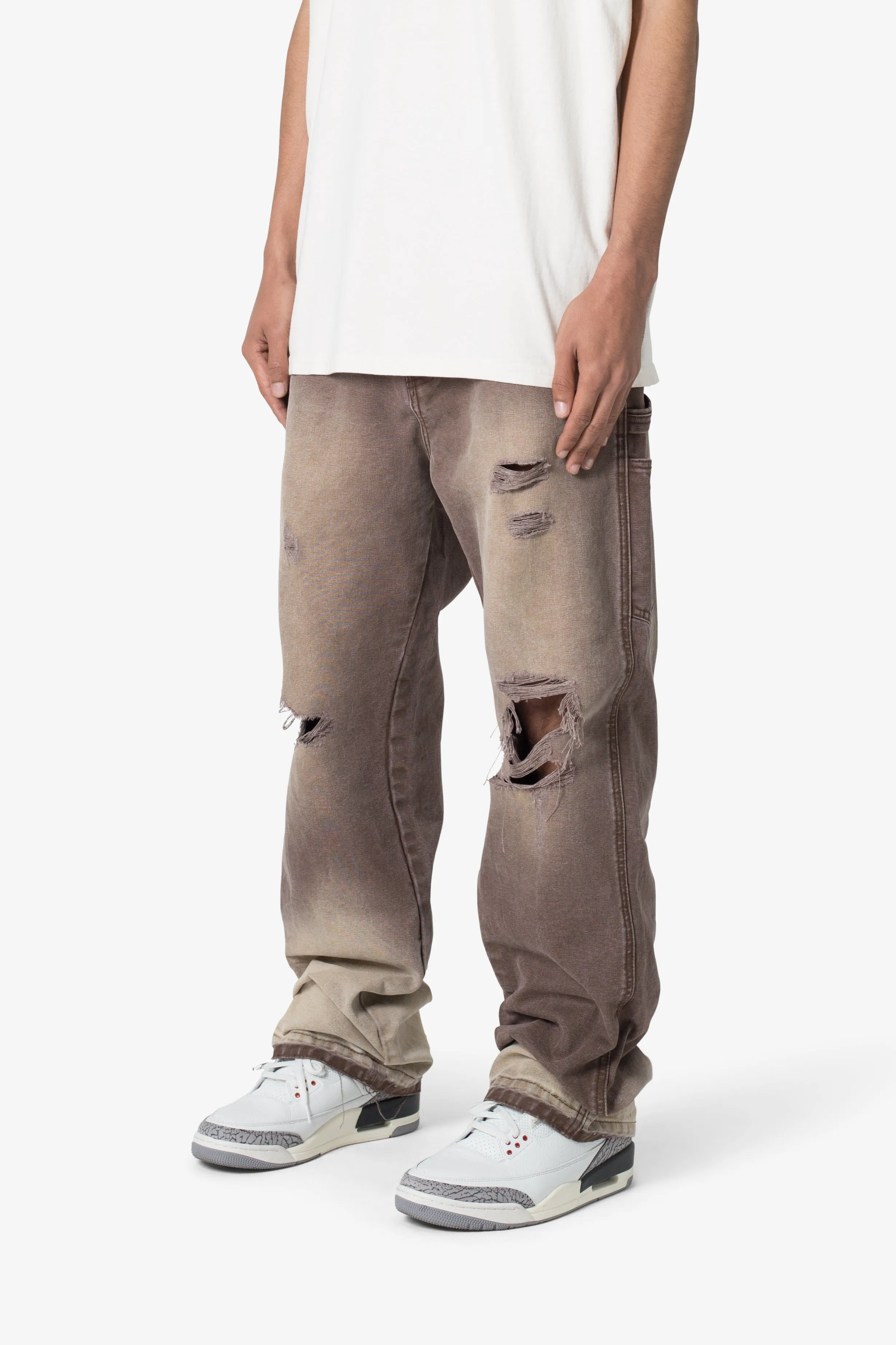 Ultra Baggy Work Pants - Brown sold by MNML product image thumbnail 3