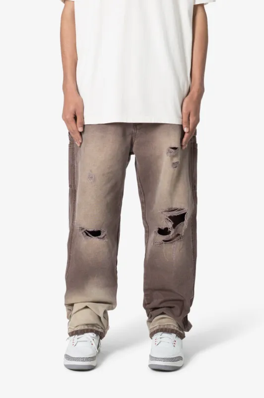 Ultra Baggy Work Pants - Brown sold by MNML
