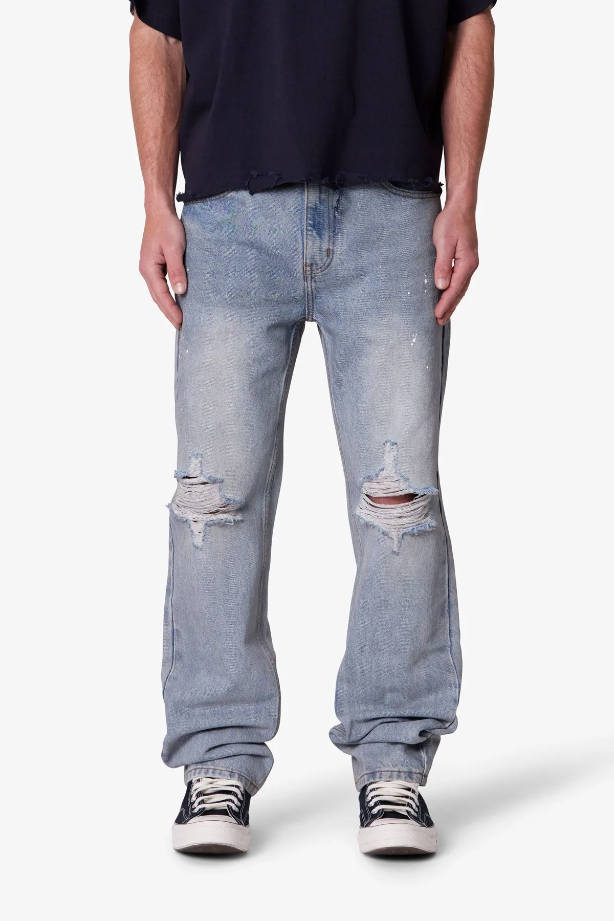 Painted Straight Denim - Light Blue sold by MNML product image thumbnail 2