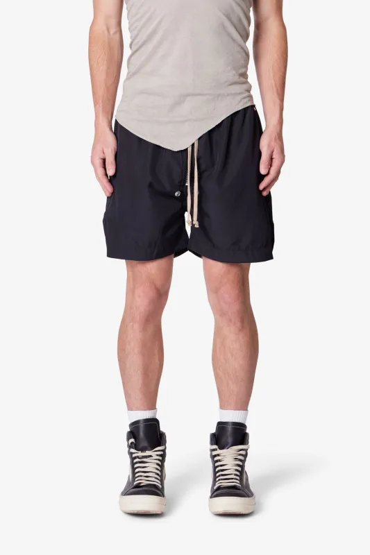 Lightweight Zippered Shorts - Black sold by MNML