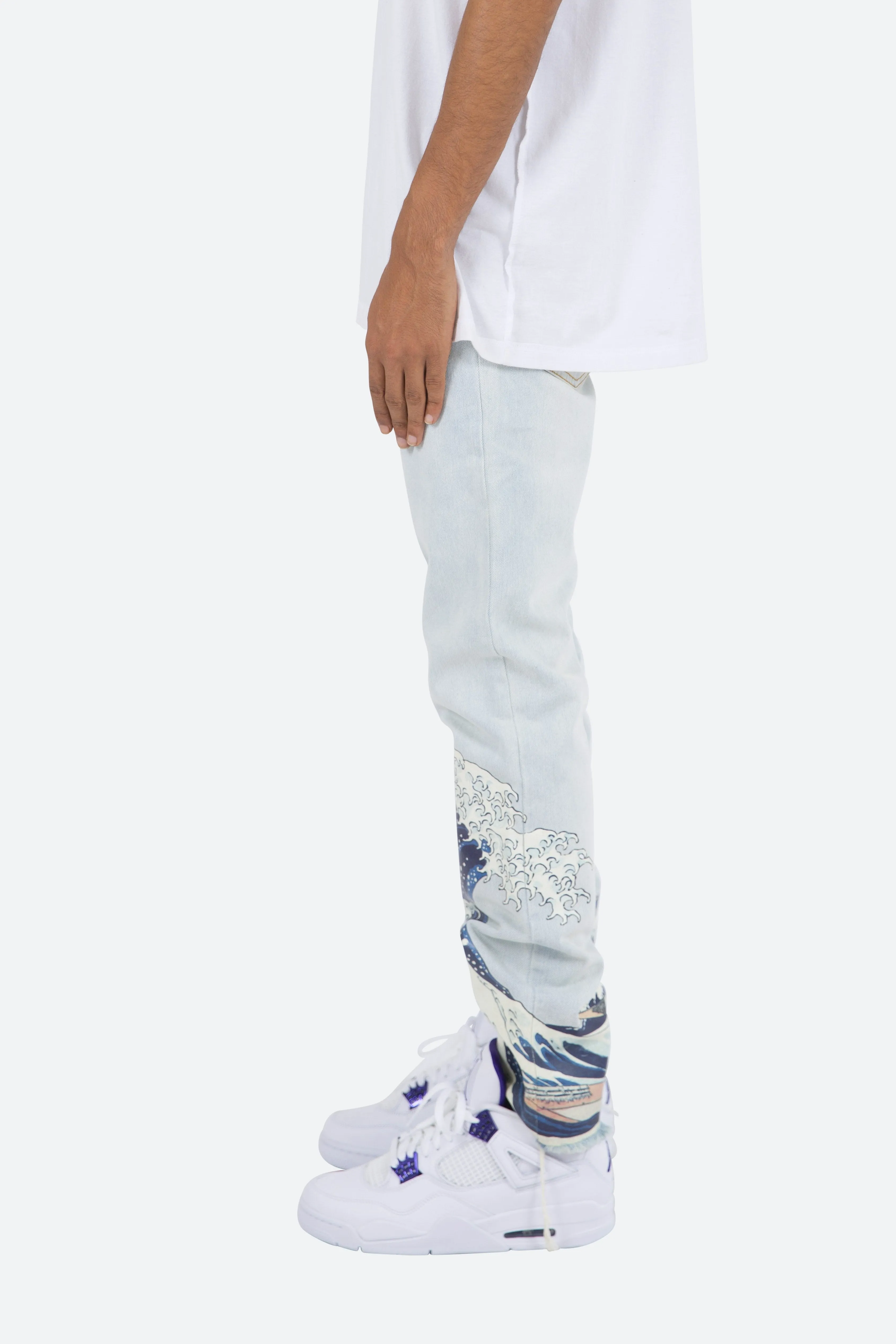 D233 Wave Straight Denim - Light Blue sold by MNML product image thumbnail 5