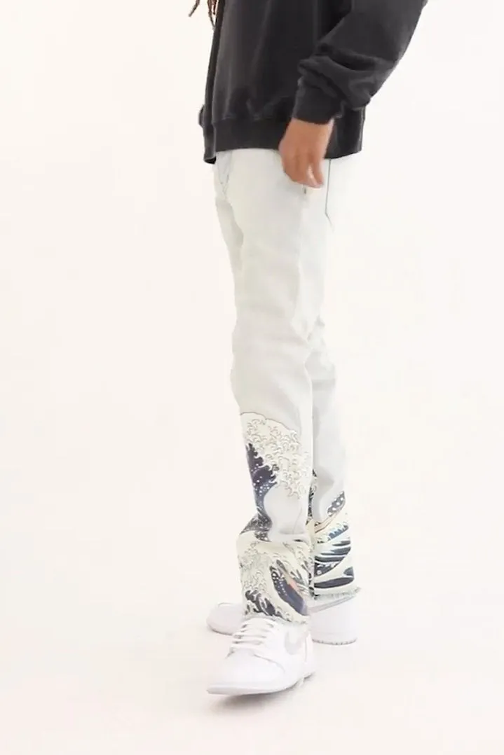 D233 Wave Straight Denim - Light Blue sold by MNML product image thumbnail 3