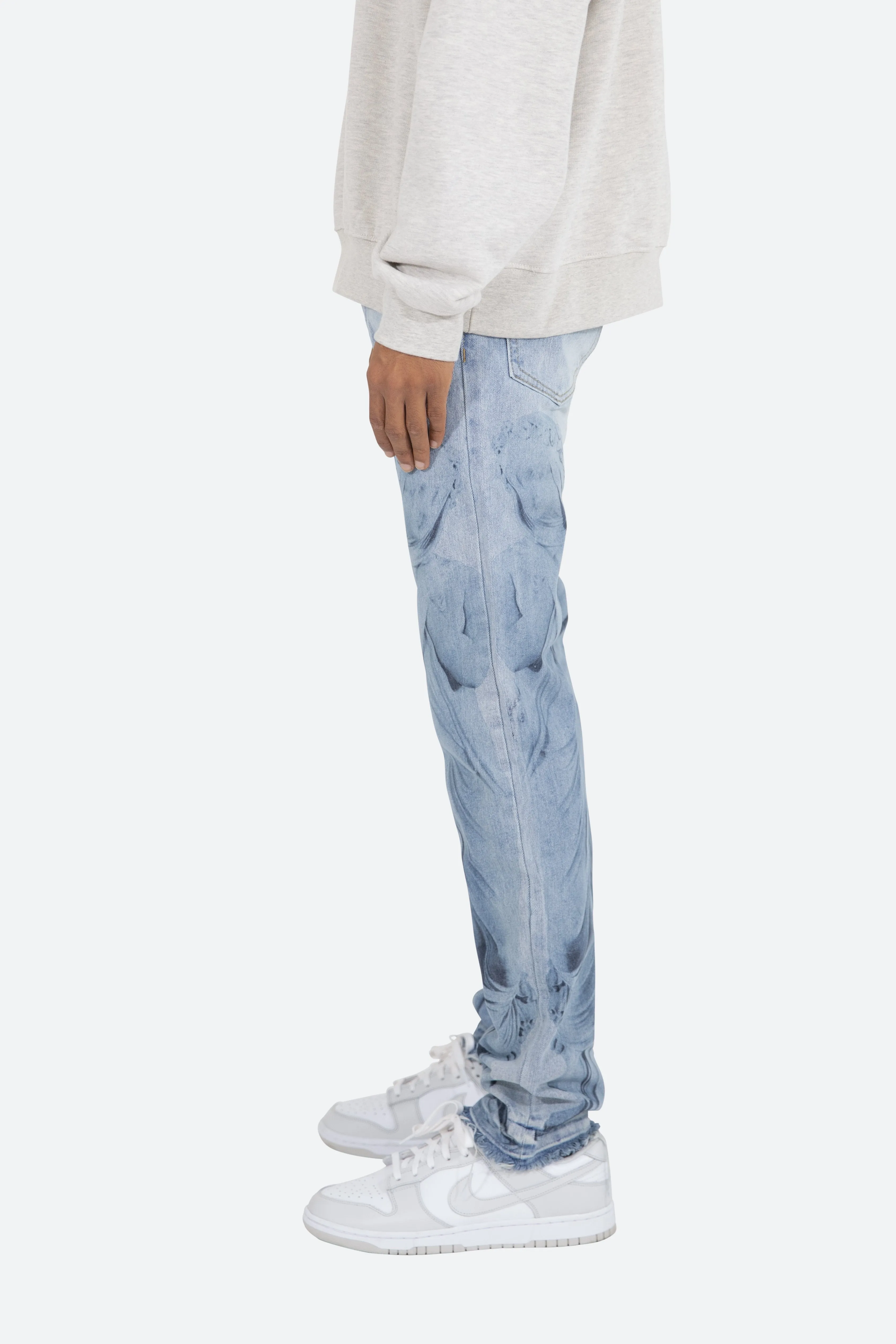 D206 Overlay Straight Denim - Blue sold by MNML product image thumbnail 4