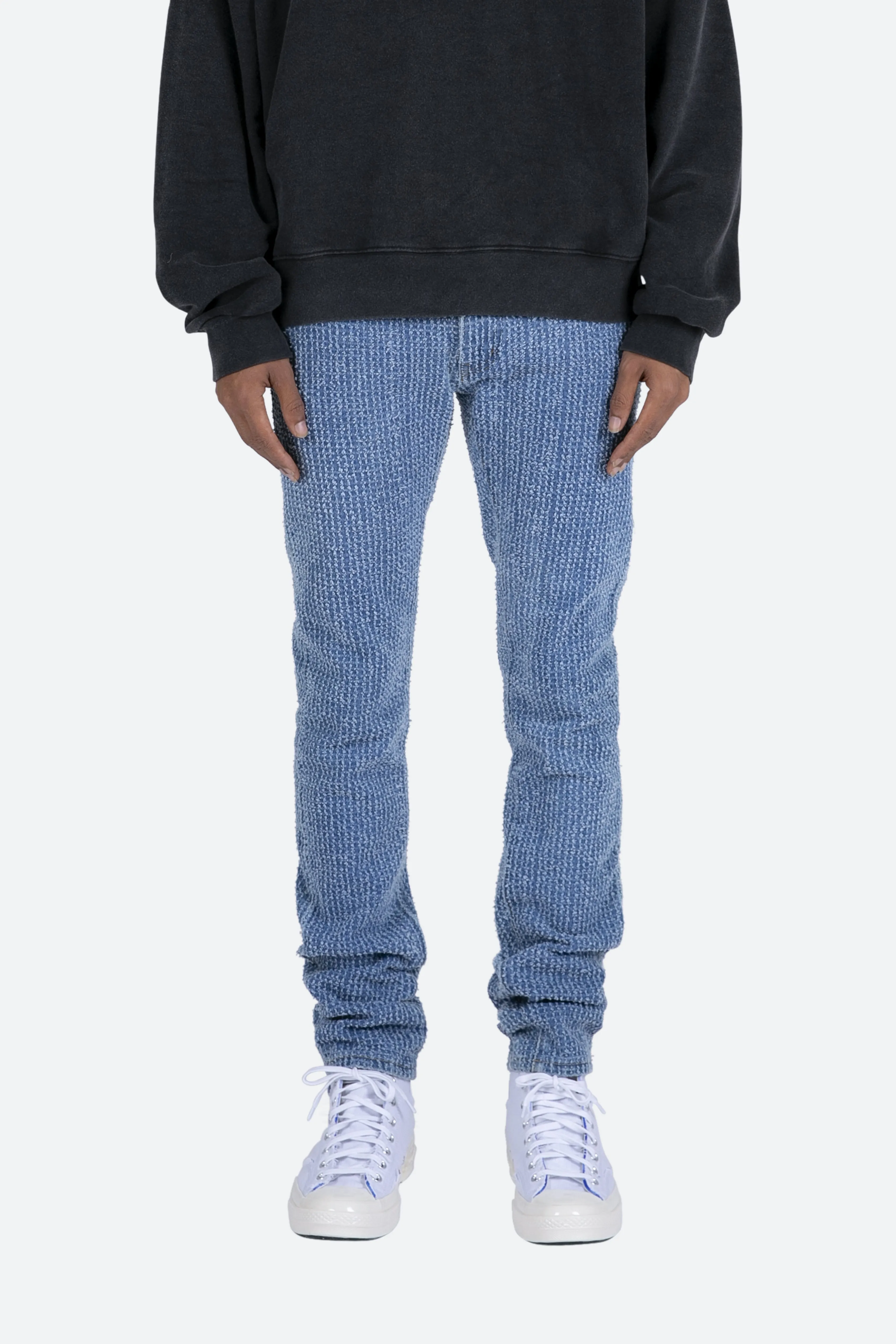 M308 Jacquard Slim Denim - Blue sold by MNML