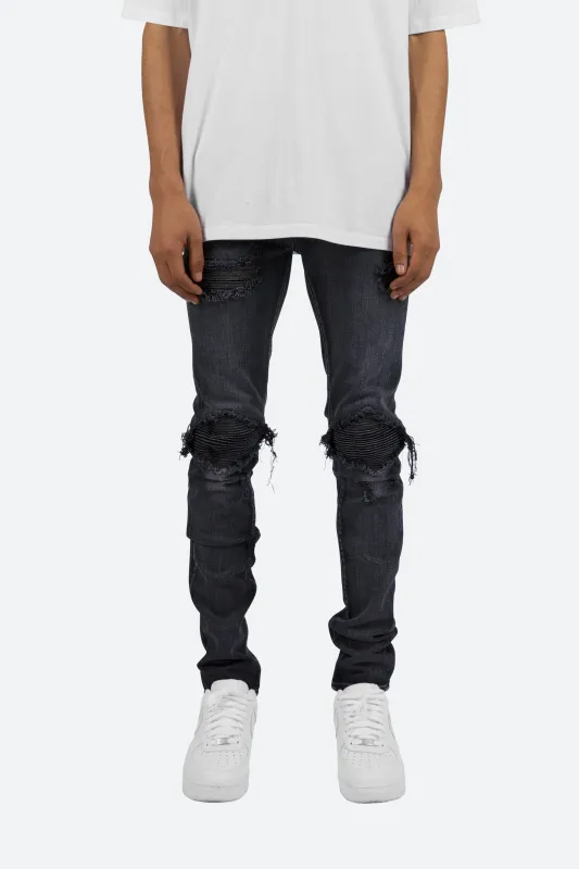 X162 Skinny Denim - Black sold by MNML