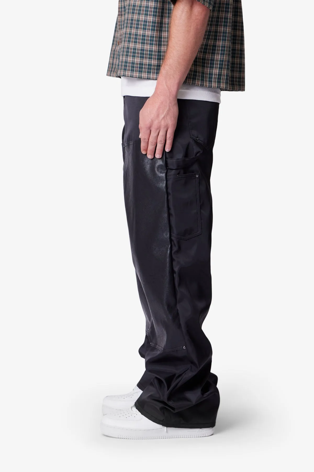 Ultra Baggy Nylon Work Pants - Black sold by MNML product image thumbnail 4