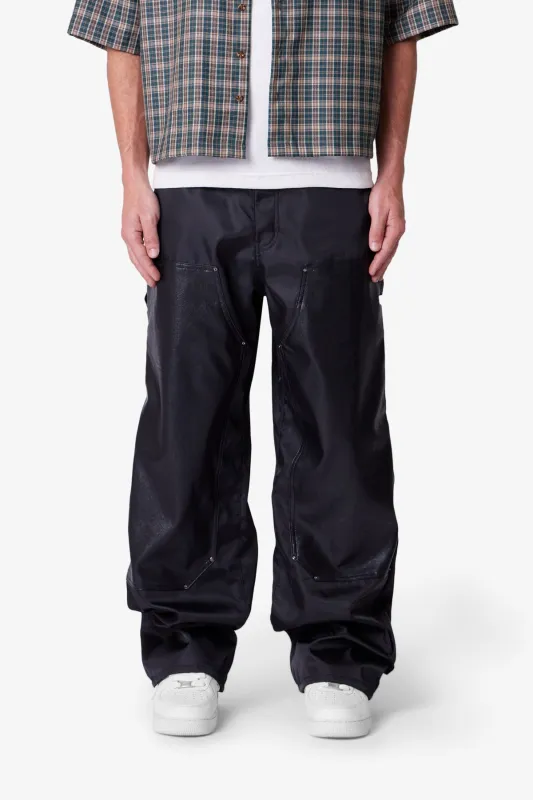 Ultra Baggy Nylon Work Pants - Black sold by MNML