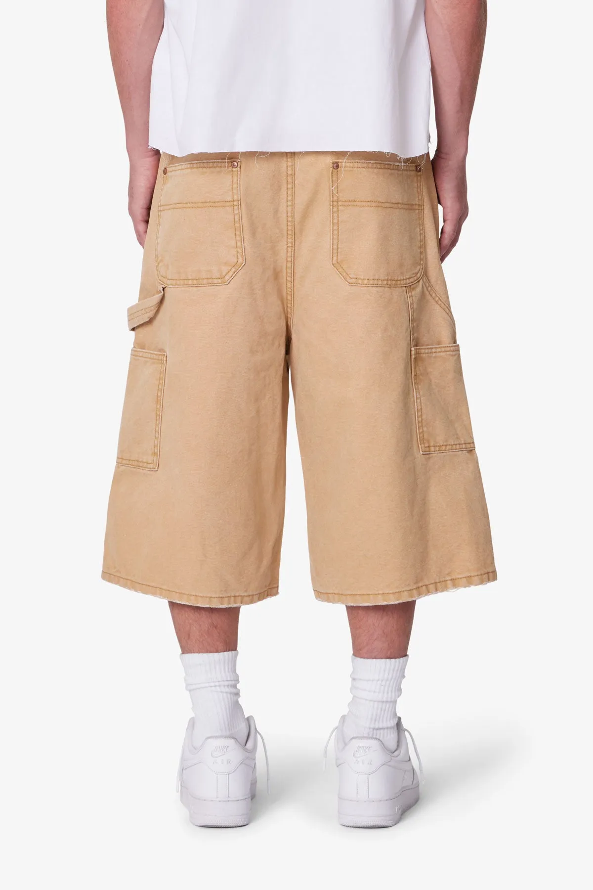 Ultra Baggy Carpenter Shorts - Washed Tan sold by MNML product image thumbnail 5