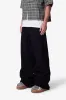 Raw Baggy Rave Denim - Washed Black sold by MNML