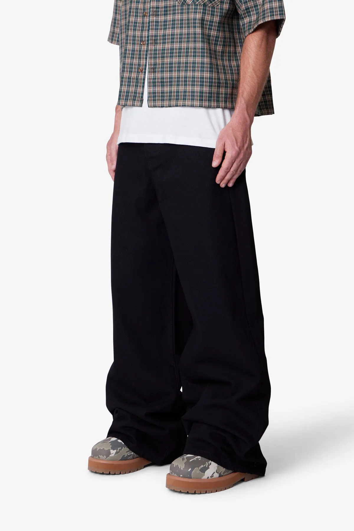 Raw Baggy Rave Denim - Washed Black sold by MNML product image thumbnail 3