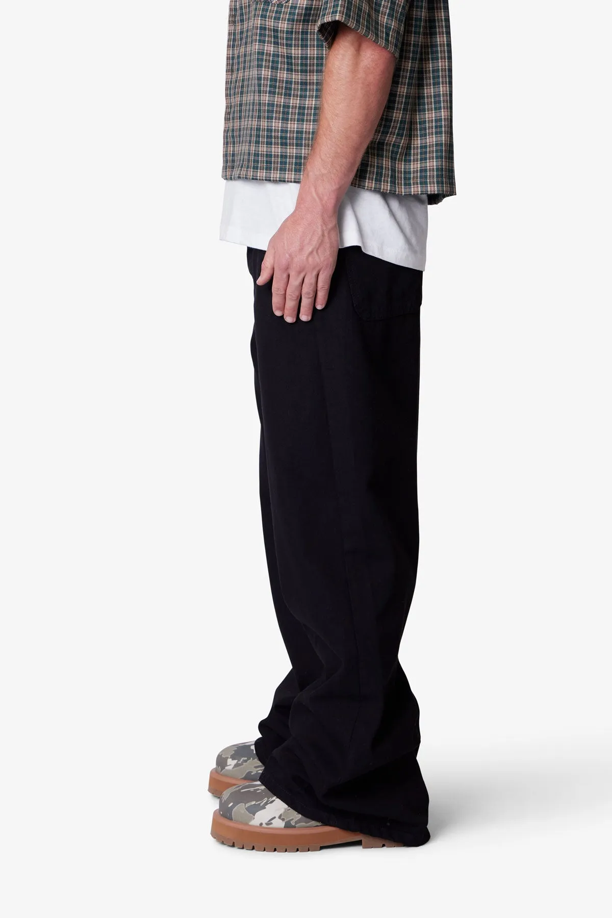 Raw Baggy Rave Denim - Washed Black sold by MNML product image thumbnail 4