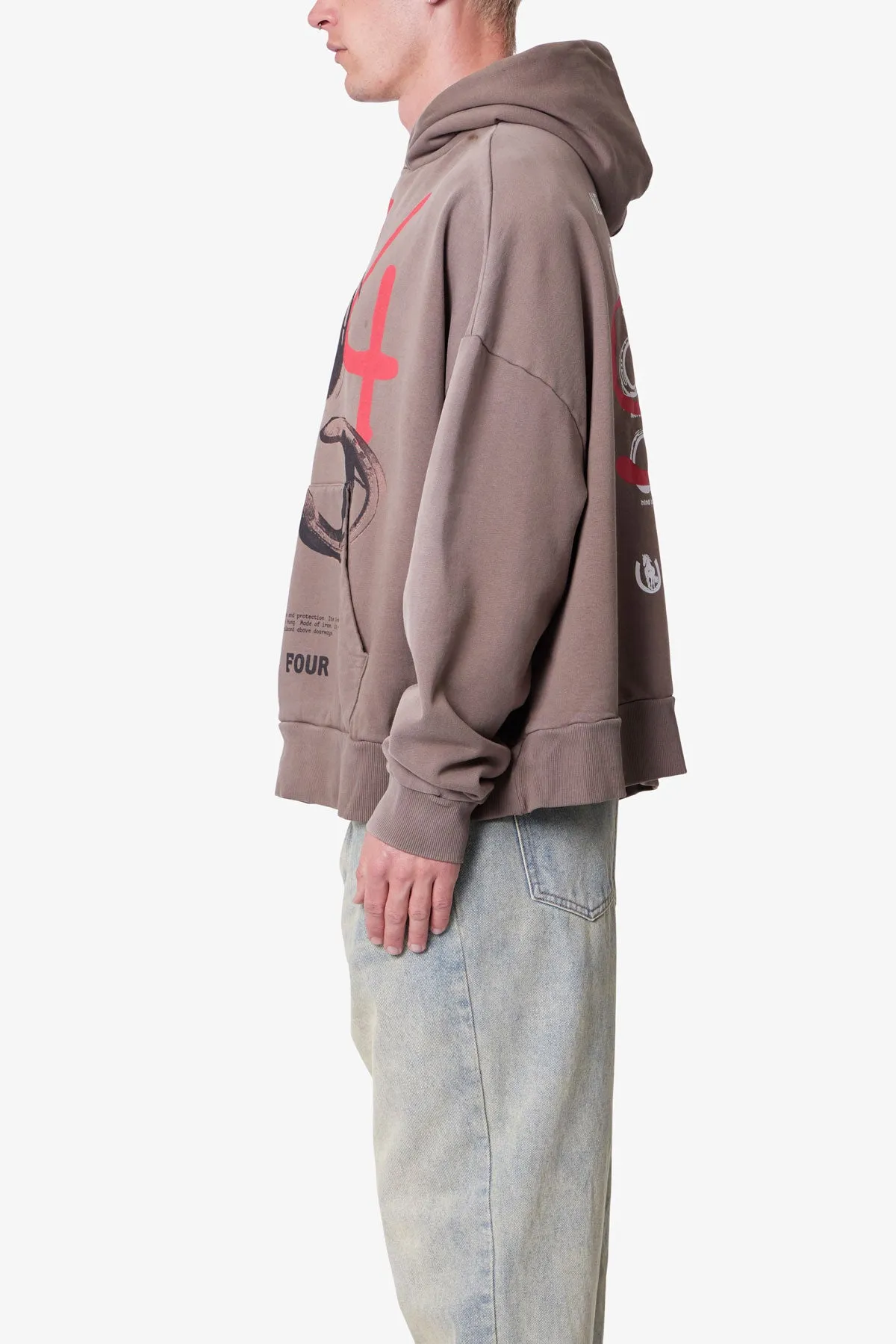 Horseshoe Hoodie - Brown sold by MNML product image thumbnail 4