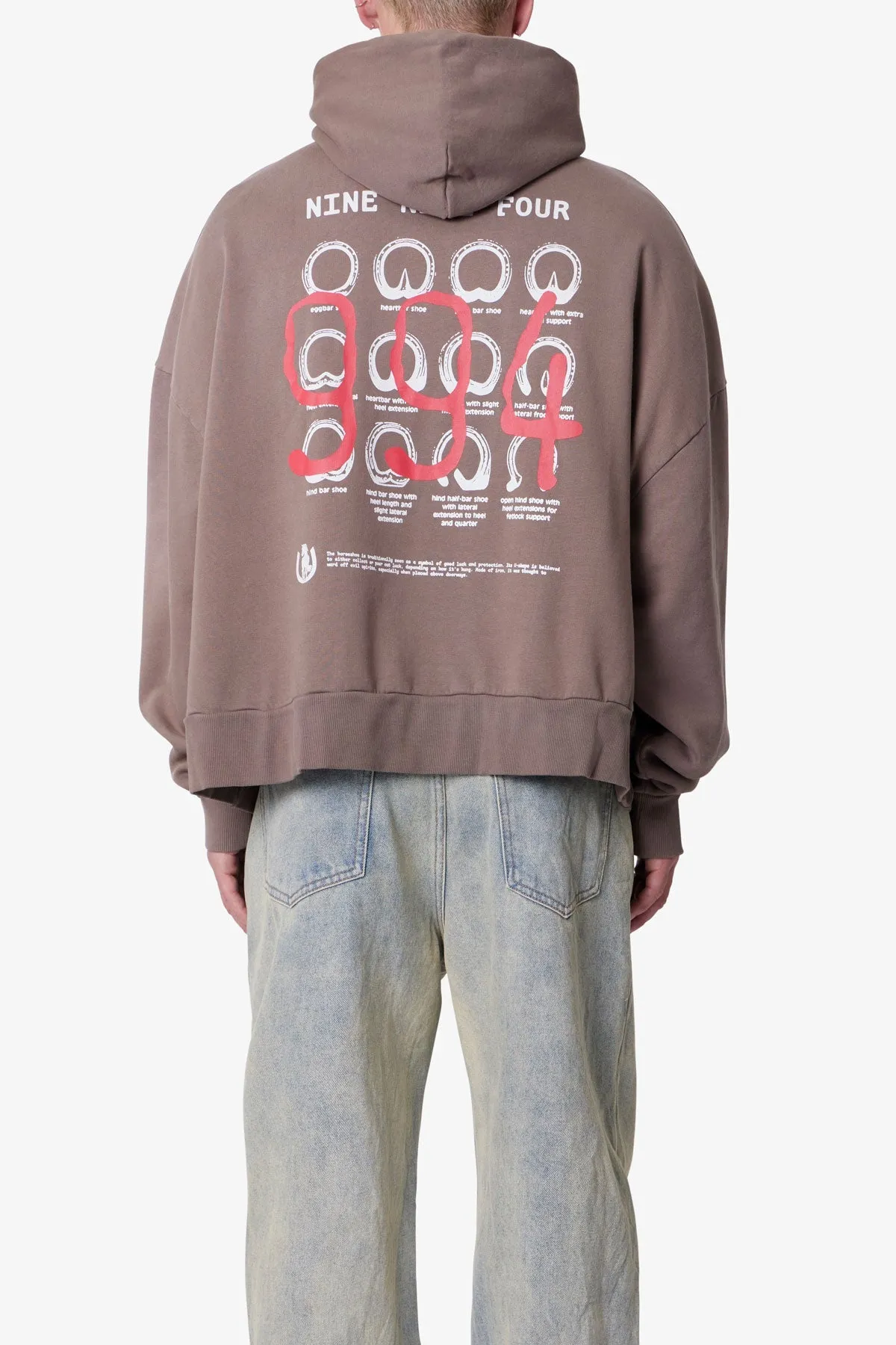 Horseshoe Hoodie - Brown sold by MNML product image thumbnail 5