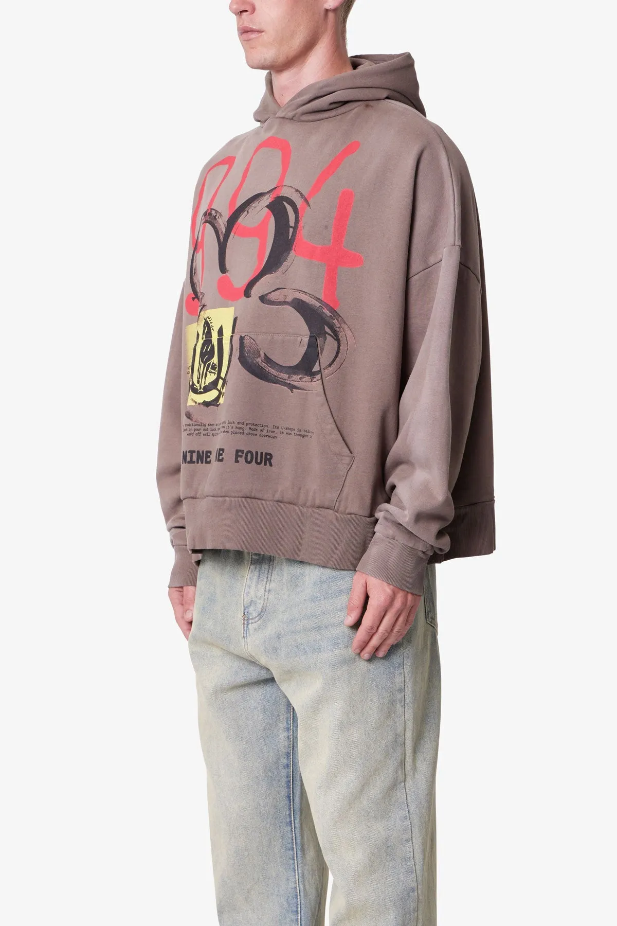 Horseshoe Hoodie - Brown sold by MNML product image thumbnail 3