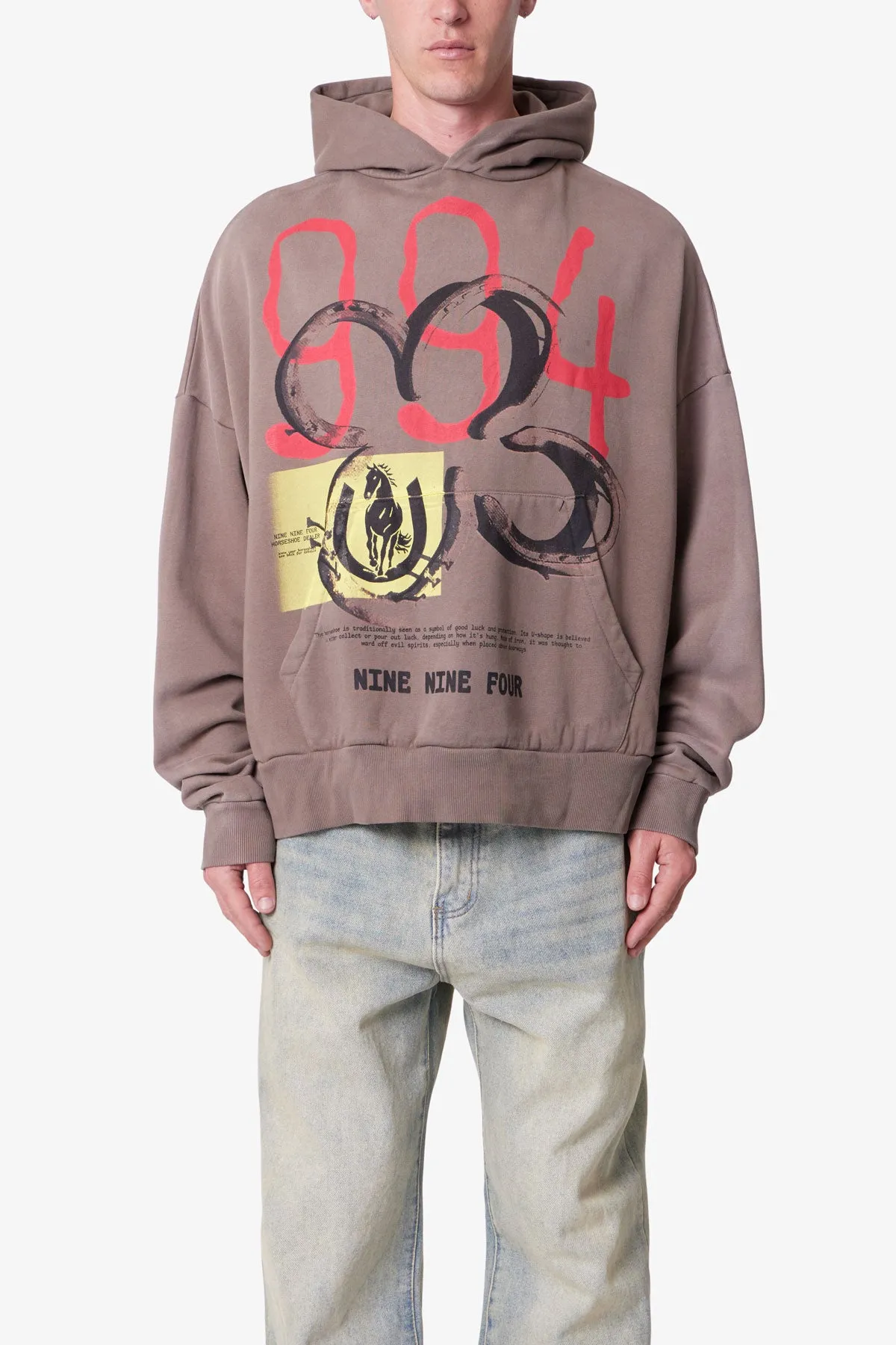 Horseshoe Hoodie - Brown sold by MNML product image thumbnail 2