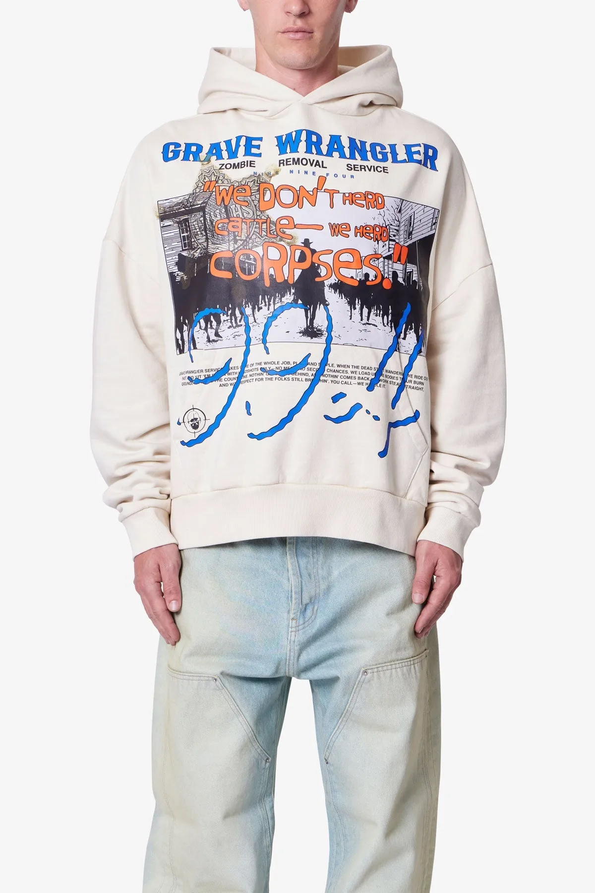 Grave Wrangler Hoodie - Off White sold by MNML product image thumbnail 2
