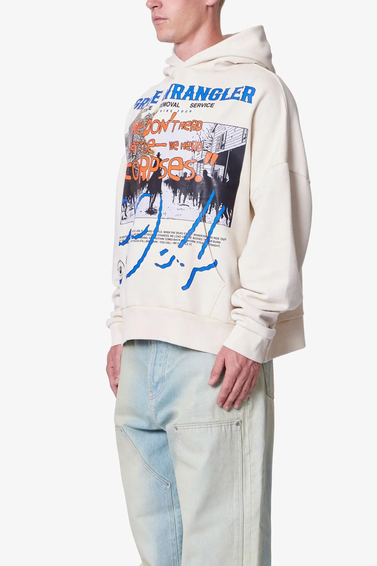 Grave Wrangler Hoodie - Off White sold by MNML product image thumbnail 3