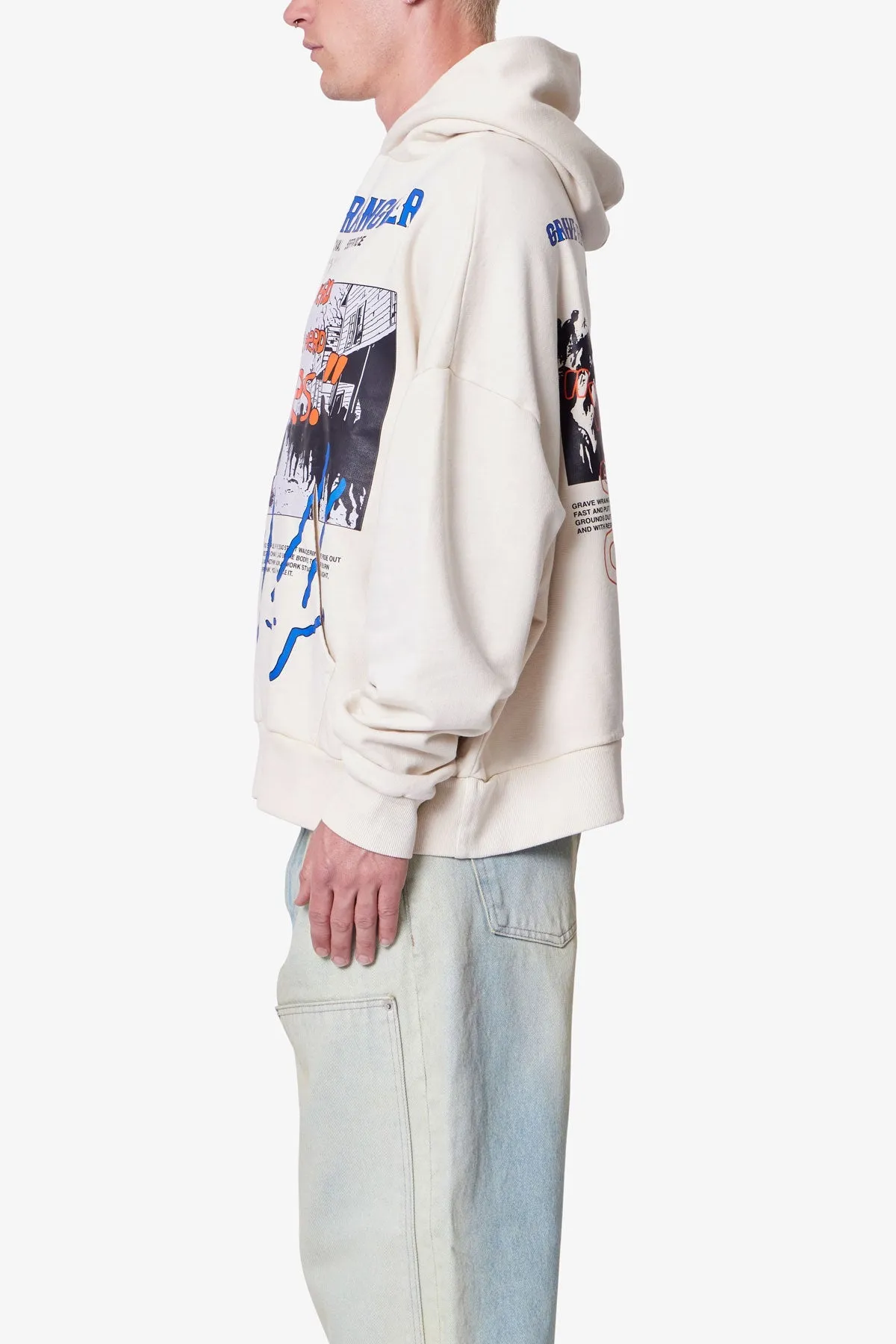 Grave Wrangler Hoodie - Off White sold by MNML product image thumbnail 4