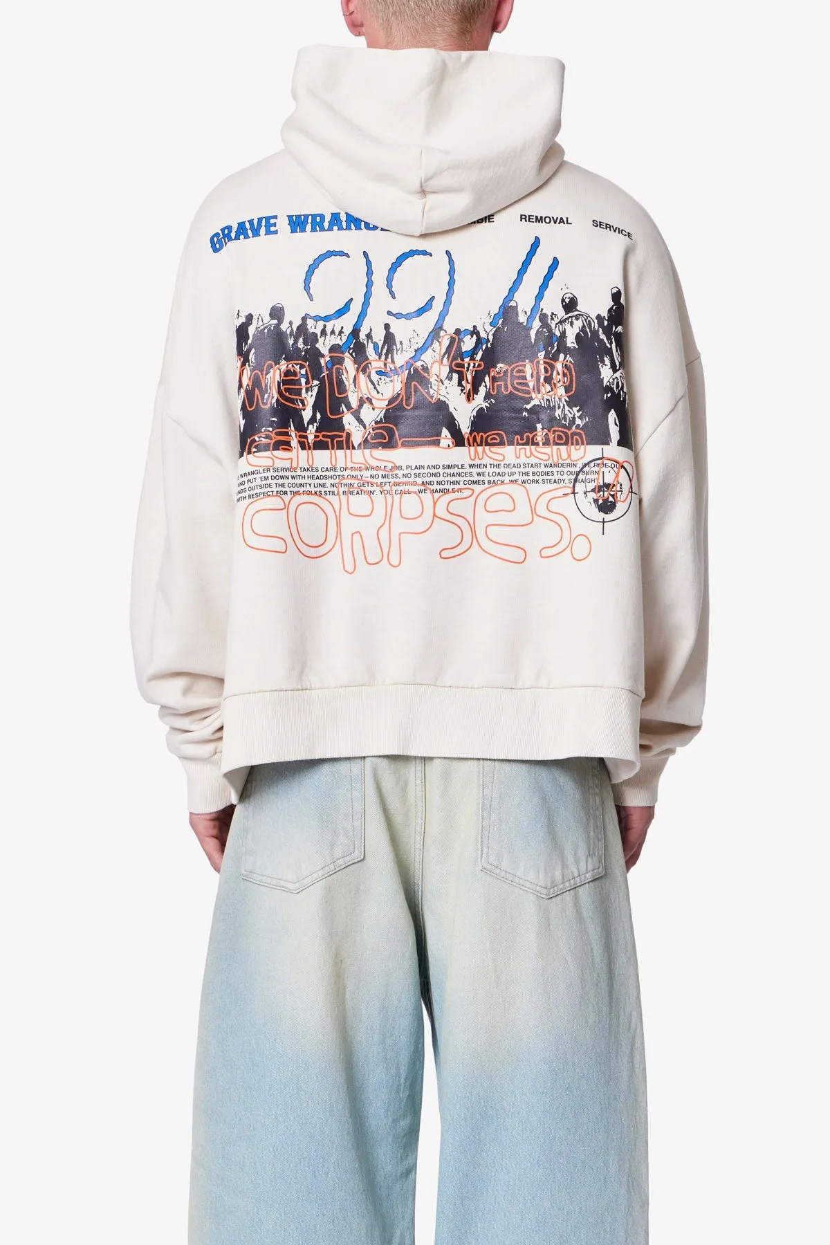 Grave Wrangler Hoodie - Off White sold by MNML product image thumbnail 5