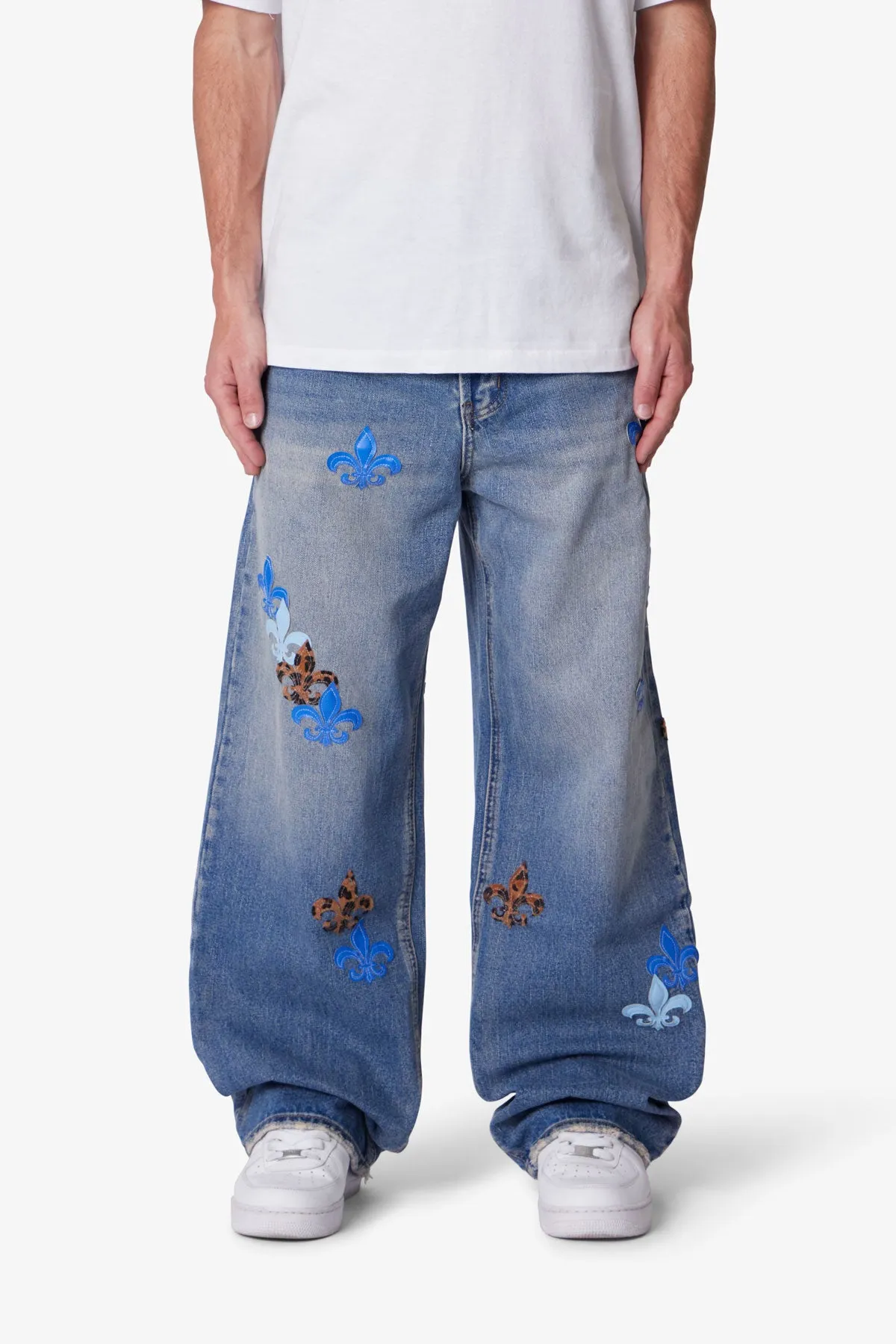 Ultra Baggy Fleur Denim - Blue sold by MNML product image thumbnail 2