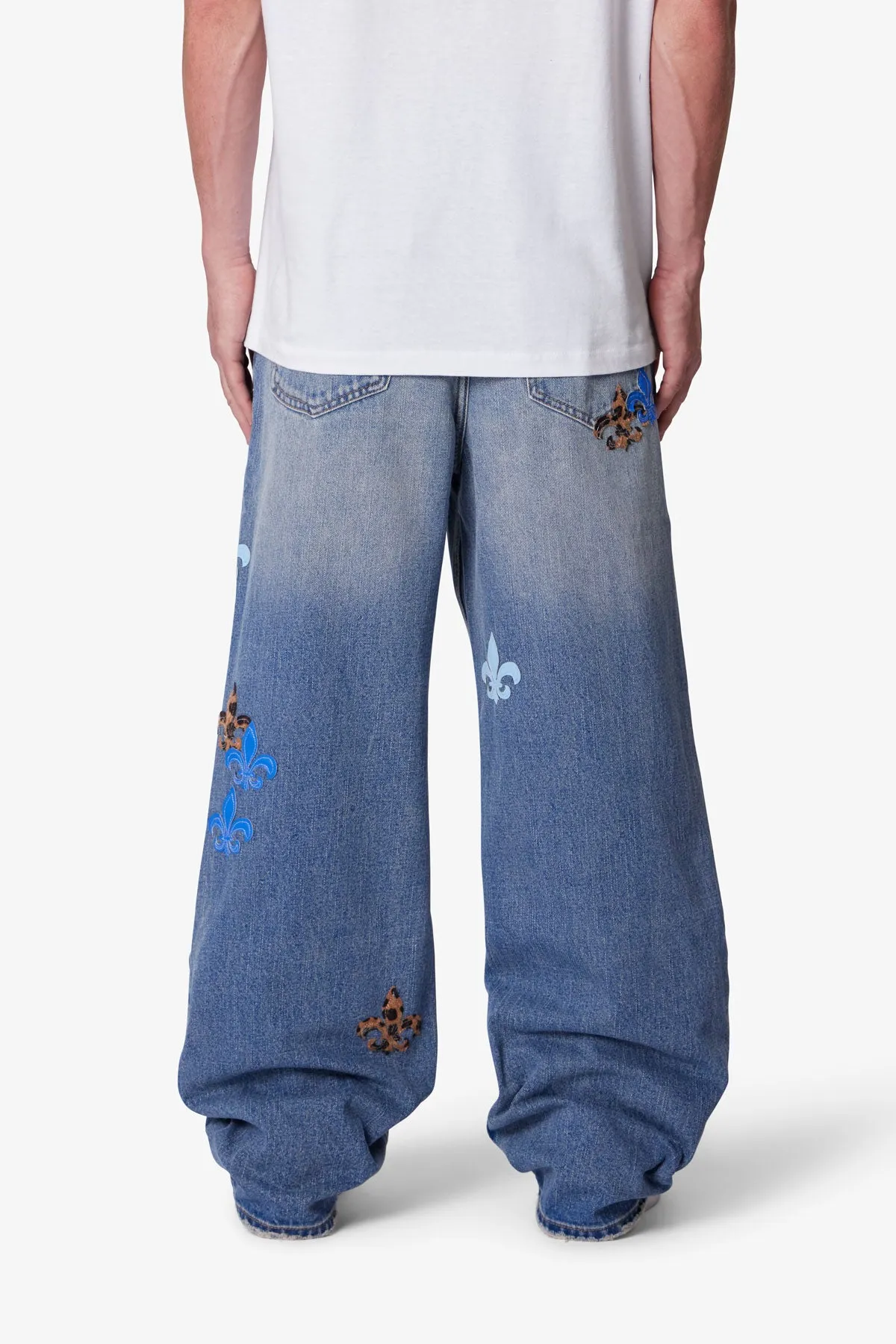 Ultra Baggy Fleur Denim - Blue sold by MNML product image thumbnail 5