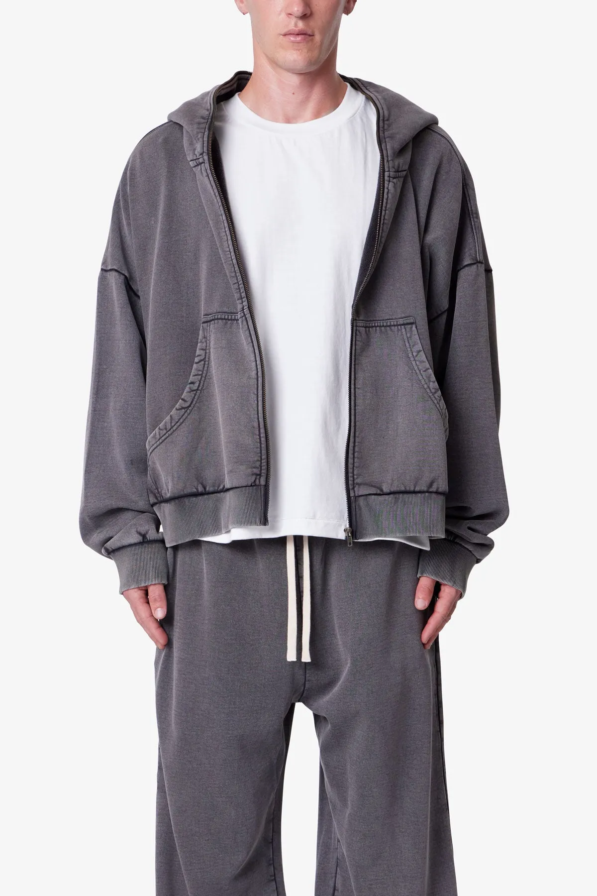 Full Zip Hoodie - Vintage Black sold by MNML product image thumbnail 2