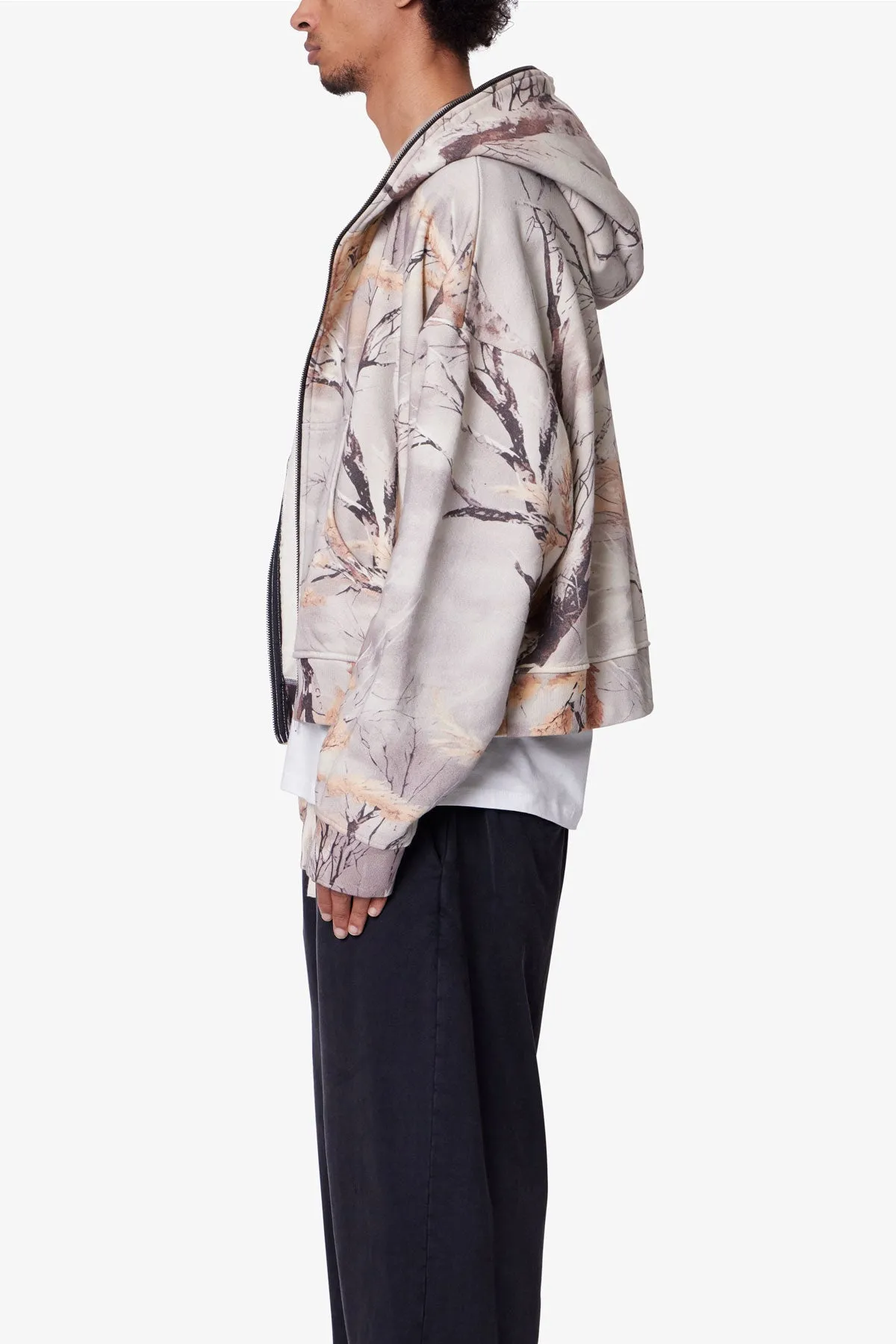 Full Zip Hoodie - Snow Camo sold by MNML product image thumbnail 4