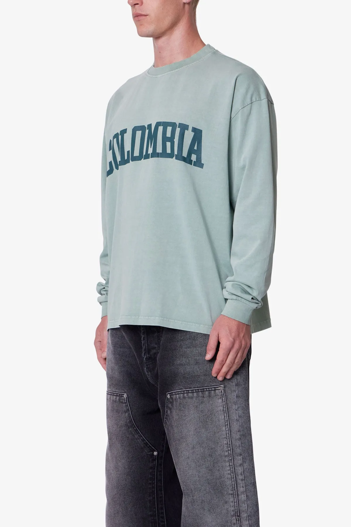 Colombia L/S Tee - Green sold by MNML product image thumbnail 3