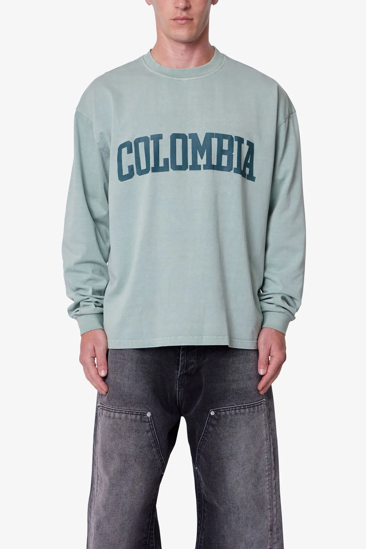 Colombia L/S Tee - Green sold by MNML