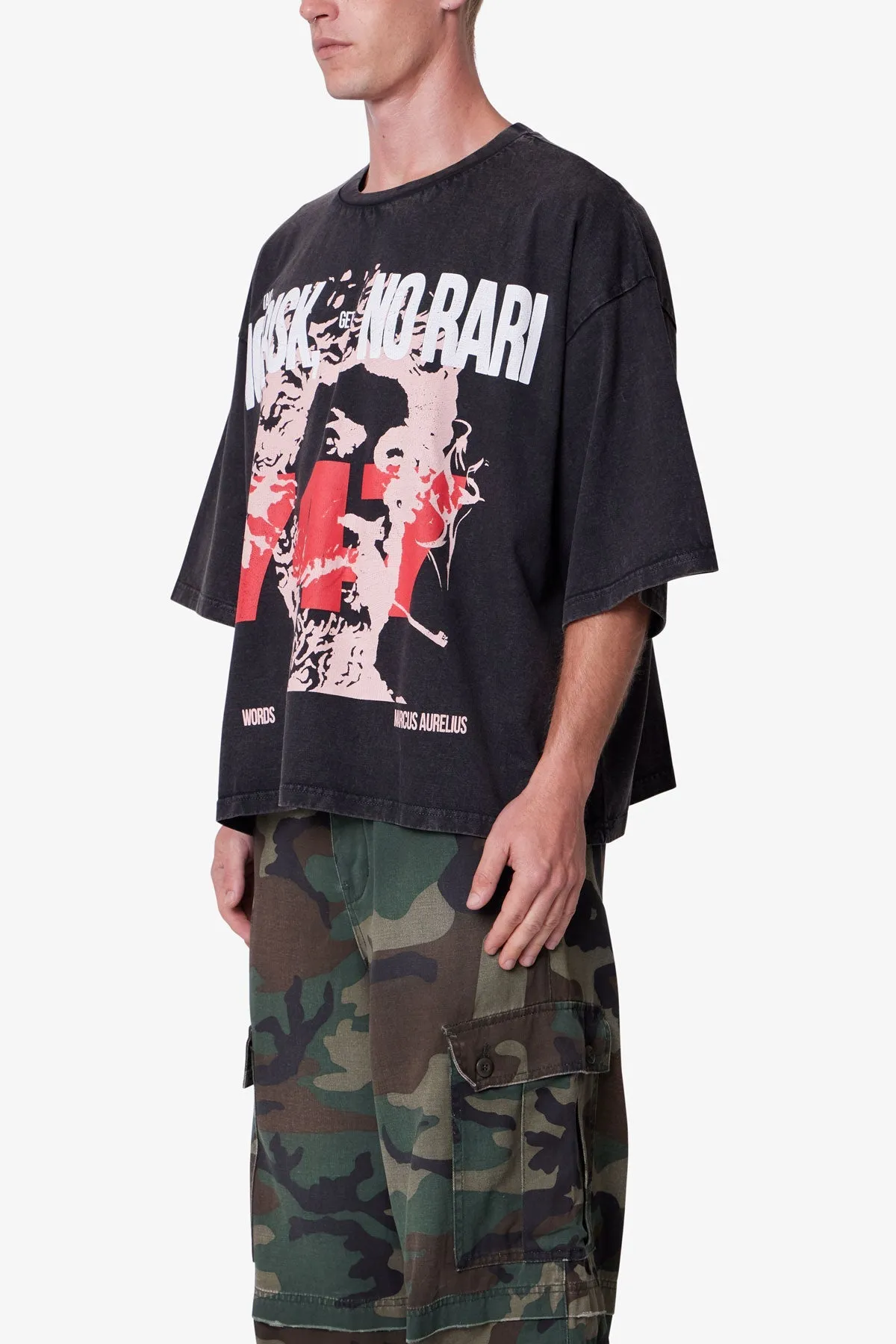 No Risk No Rari Print Tee - Black sold by MNML product image thumbnail 3