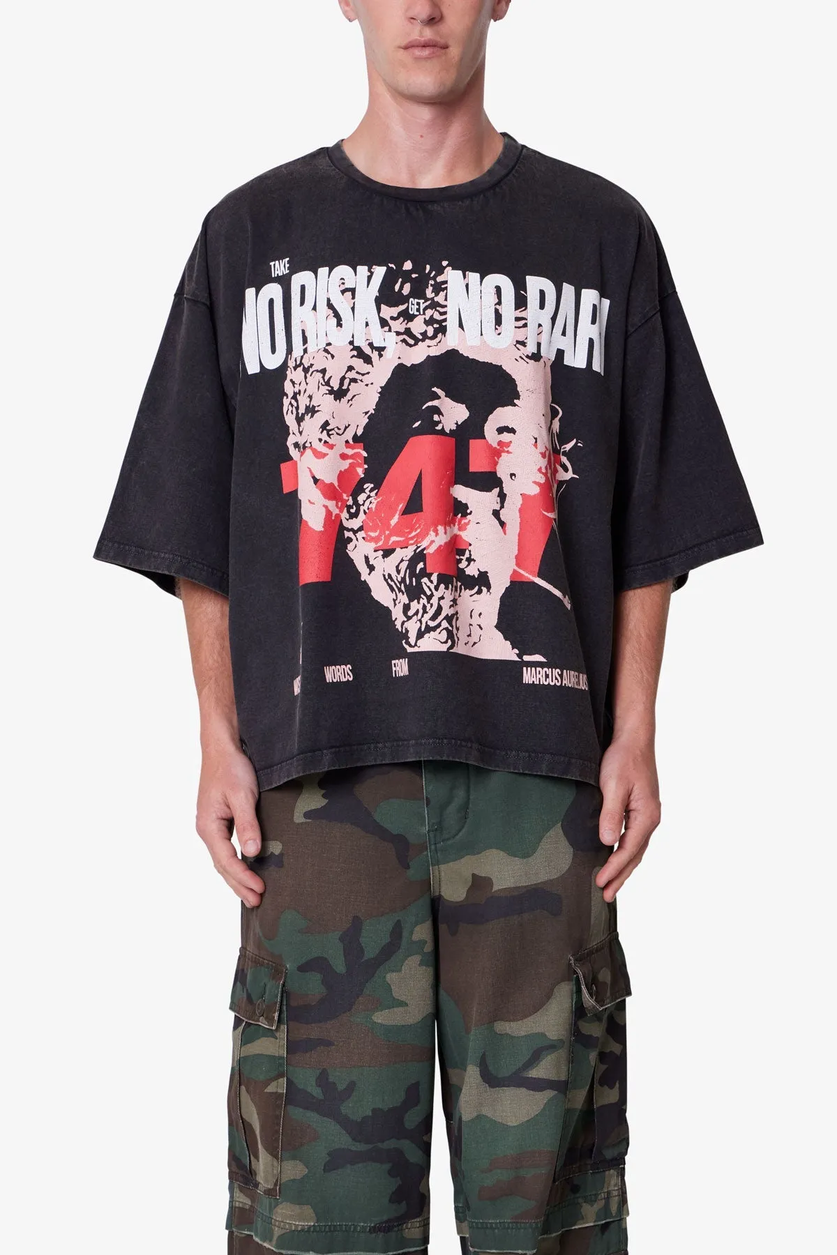 No Risk No Rari Print Tee - Black sold by MNML product image thumbnail 2