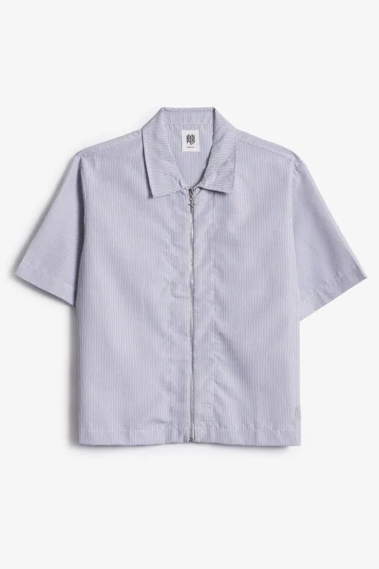 Grace Zip S/S Shirt - Blue sold by MNML